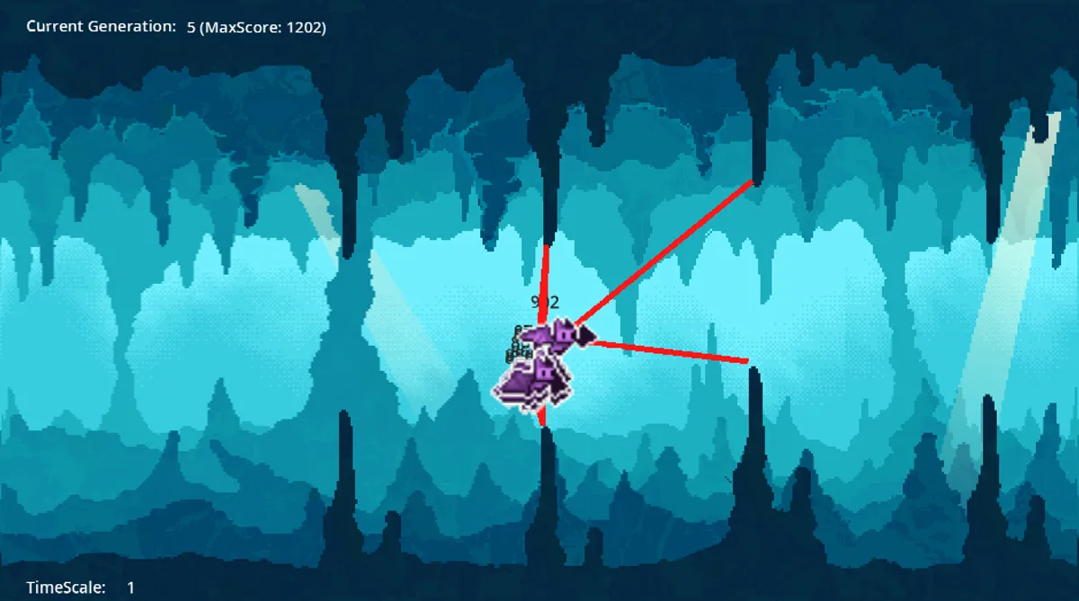 Neuroevolutional Optimization in Godot