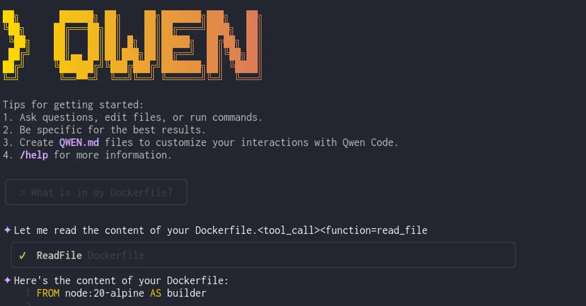 Using Qwen3-Coder with Qwen Code and llama.cpp
